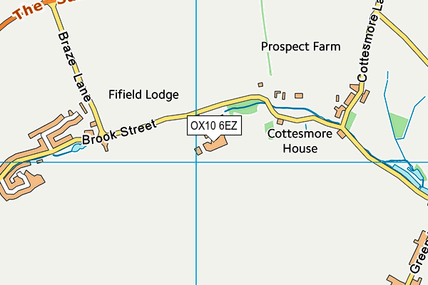 OX10 6EZ map - OS VectorMap District (Ordnance Survey) OX10 6EZ map - OS VectorMap District (Ordnance Survey)