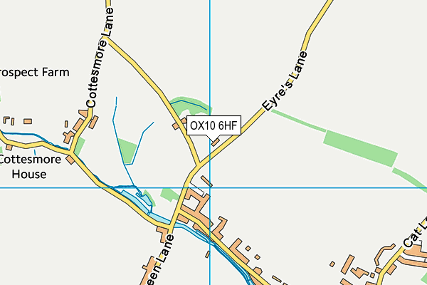 OX10 6HF map - OS VectorMap District (Ordnance Survey) OX10 6HF map - OS VectorMap District (Ordnance Survey)
