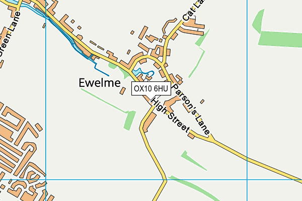 OX10 6HU map - OS VectorMap District (Ordnance Survey)
