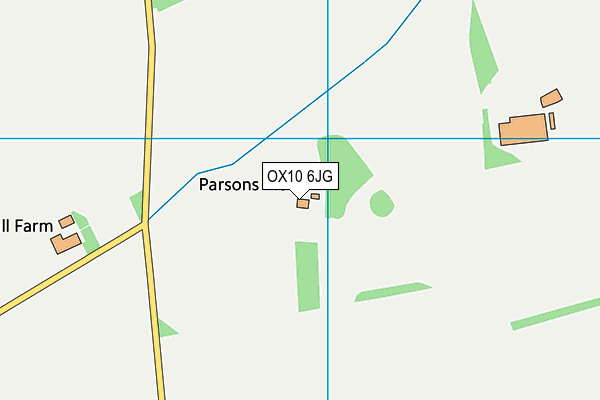 OX10 6JG map - OS VectorMap District (Ordnance Survey) OX10 6JG map - OS VectorMap District (Ordnance Survey)