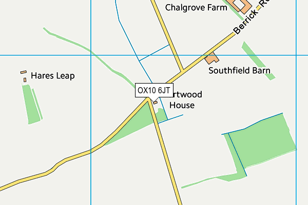 OX10 6JT map - OS VectorMap District (Ordnance Survey) OX10 6JT map - OS VectorMap District (Ordnance Survey)