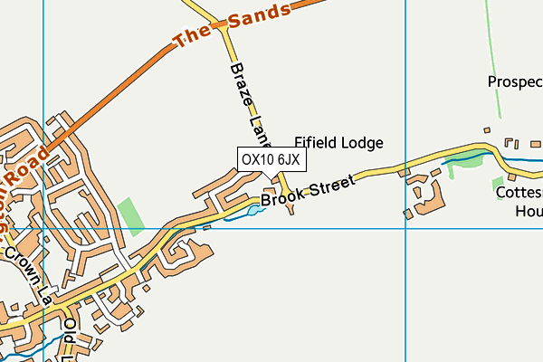 OX10 6JX map - OS VectorMap District (Ordnance Survey) OX10 6JX map - OS VectorMap District (Ordnance Survey)