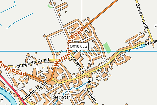 OX10 6LG map - OS VectorMap District (Ordnance Survey) OX10 6LG map - OS VectorMap District (Ordnance Survey)