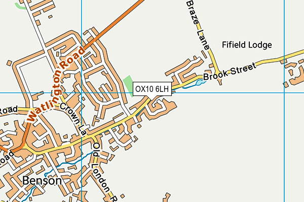 OX10 6LH map - OS VectorMap District (Ordnance Survey)
