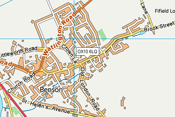 OX10 6LQ map - OS VectorMap District (Ordnance Survey) OX10 6LQ map - OS VectorMap District (Ordnance Survey)