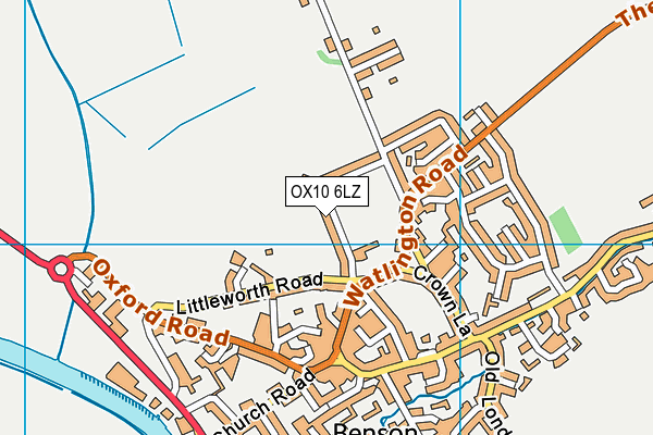 OX10 6LZ map - OS VectorMap District (Ordnance Survey) OX10 6LZ map - OS VectorMap District (Ordnance Survey)