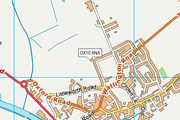 OX10 6NA map - OS VectorMap District (Ordnance Survey) OX10 6NA map - OS VectorMap District (Ordnance Survey)