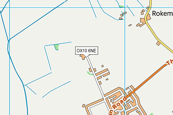 OX10 6NE map - OS VectorMap District (Ordnance Survey) OX10 6NE map - OS VectorMap District (Ordnance Survey)