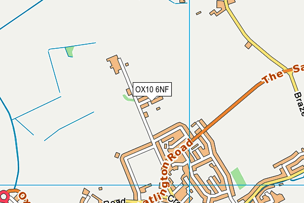 OX10 6NF map - OS VectorMap District (Ordnance Survey) OX10 6NF map - OS VectorMap District (Ordnance Survey)