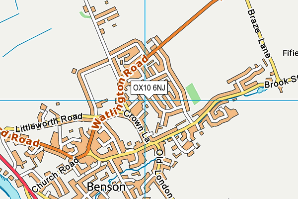 OX10 6NJ map - OS VectorMap District (Ordnance Survey) OX10 6NJ map - OS VectorMap District (Ordnance Survey)