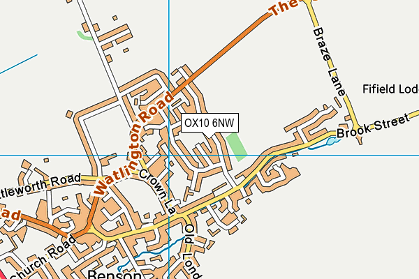OX10 6NW map - OS VectorMap District (Ordnance Survey) OX10 6NW map - OS VectorMap District (Ordnance Survey)