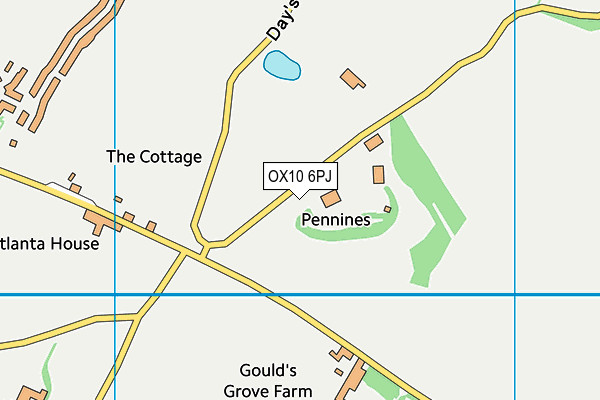 OX10 6PJ map - OS VectorMap District (Ordnance Survey) OX10 6PJ map - OS VectorMap District (Ordnance Survey)