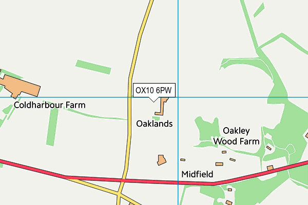 OX10 6PW map - OS VectorMap District (Ordnance Survey) OX10 6PW map - OS VectorMap District (Ordnance Survey)