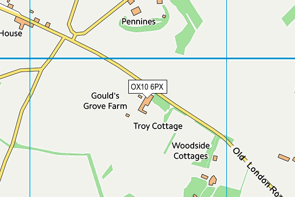 OX10 6PX map - OS VectorMap District (Ordnance Survey) OX10 6PX map - OS VectorMap District (Ordnance Survey)
