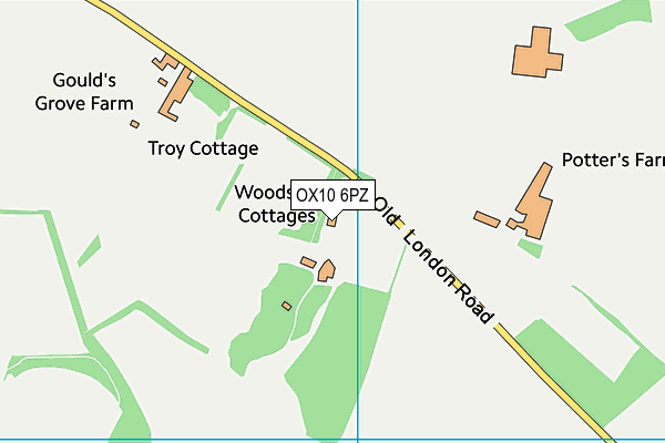 OX10 6PZ map - OS VectorMap District (Ordnance Survey) OX10 6PZ map - OS VectorMap District (Ordnance Survey)