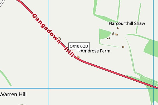 OX10 6QD map - OS VectorMap District (Ordnance Survey) OX10 6QD map - OS VectorMap District (Ordnance Survey)