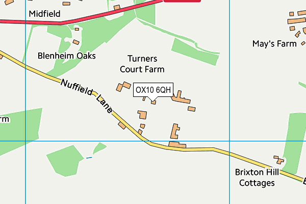 OX10 6QH map - OS VectorMap District (Ordnance Survey) OX10 6QH map - OS VectorMap District (Ordnance Survey)