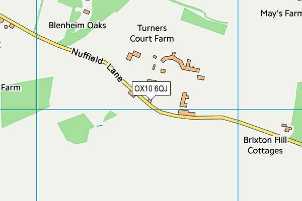 OX10 6QJ map - OS VectorMap District (Ordnance Survey) OX10 6QJ map - OS VectorMap District (Ordnance Survey)
