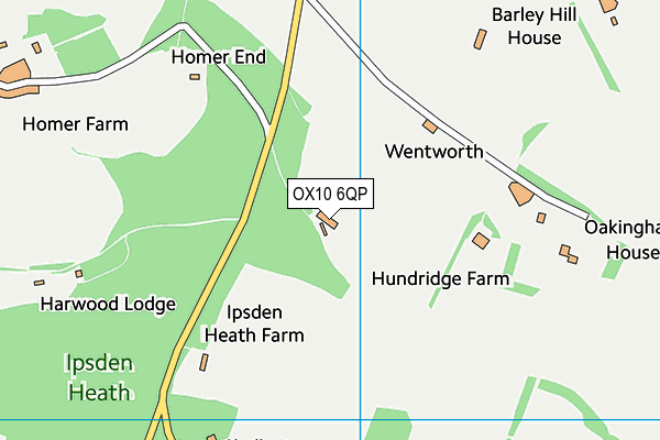 OX10 6QP map - OS VectorMap District (Ordnance Survey) OX10 6QP map - OS VectorMap District (Ordnance Survey)