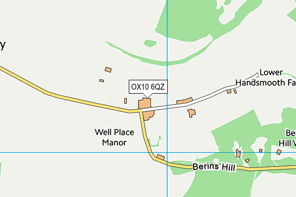 OX10 6QZ map - OS VectorMap District (Ordnance Survey) OX10 6QZ map - OS VectorMap District (Ordnance Survey)