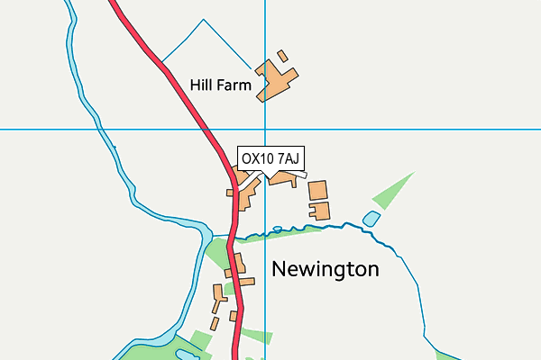 OX10 7AJ map - OS VectorMap District (Ordnance Survey) OX10 7AJ map - OS VectorMap District (Ordnance Survey)