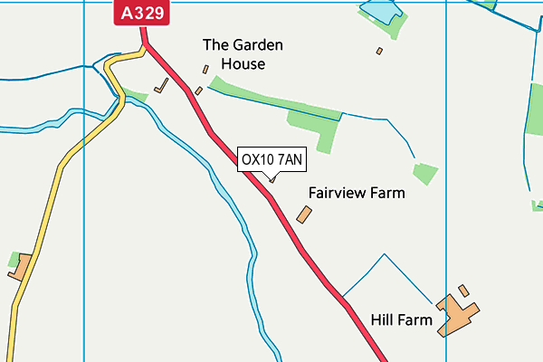 OX10 7AN map - OS VectorMap District (Ordnance Survey) OX10 7AN map - OS VectorMap District (Ordnance Survey)