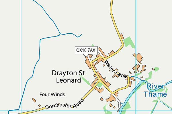 OX10 7AX map - OS VectorMap District (Ordnance Survey) OX10 7AX map - OS VectorMap District (Ordnance Survey)