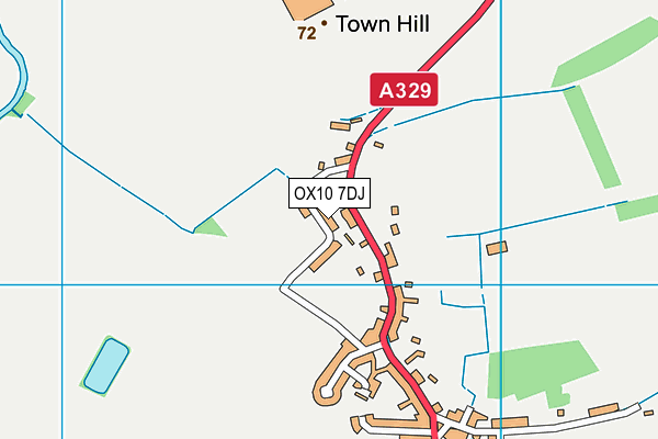 OX10 7DJ map - OS VectorMap District (Ordnance Survey) OX10 7DJ map - OS VectorMap District (Ordnance Survey)