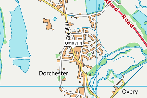 OX10 7HN map - OS VectorMap District (Ordnance Survey) OX10 7HN map - OS VectorMap District (Ordnance Survey)