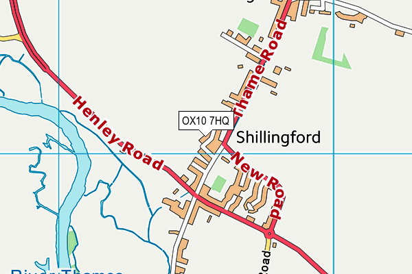 OX10 7HQ map - OS VectorMap District (Ordnance Survey) OX10 7HQ map - OS VectorMap District (Ordnance Survey)
