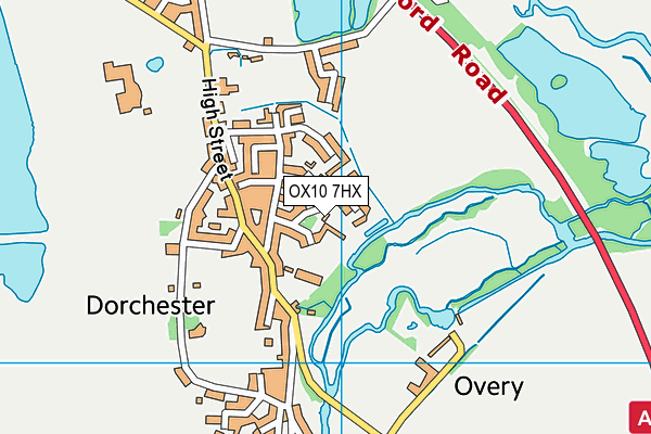 OX10 7HX map - OS VectorMap District (Ordnance Survey) OX10 7HX map - OS VectorMap District (Ordnance Survey)