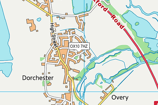 OX10 7HZ map - OS VectorMap District (Ordnance Survey) OX10 7HZ map - OS VectorMap District (Ordnance Survey)