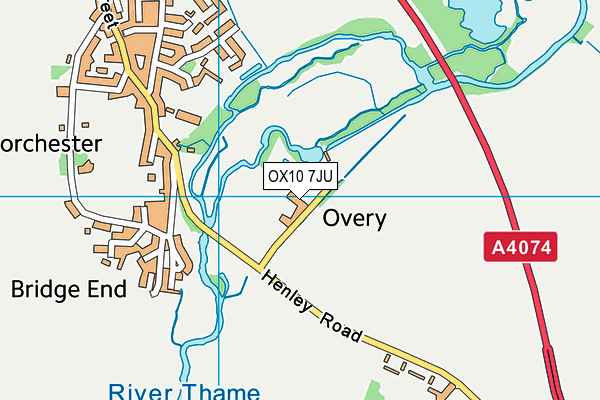 OX10 7JU map - OS VectorMap District (Ordnance Survey) OX10 7JU map - OS VectorMap District (Ordnance Survey)