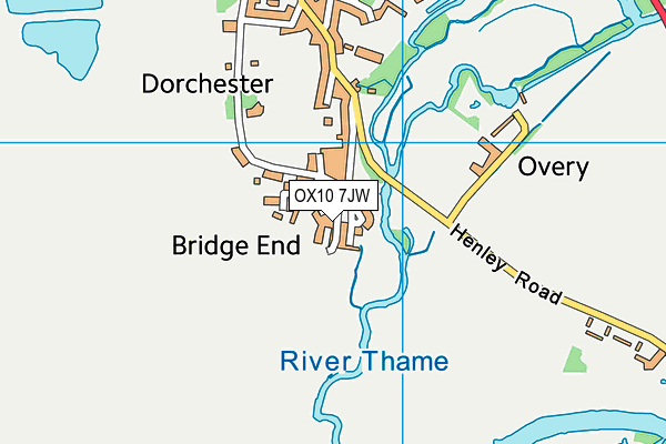 OX10 7JW map - OS VectorMap District (Ordnance Survey) OX10 7JW map - OS VectorMap District (Ordnance Survey)
