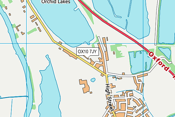 OX10 7JY map - OS VectorMap District (Ordnance Survey) OX10 7JY map - OS VectorMap District (Ordnance Survey)