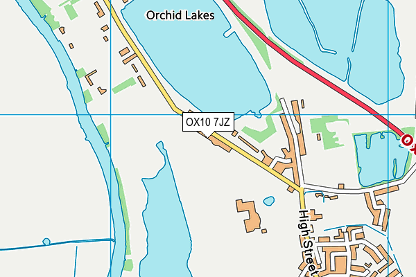 OX10 7JZ map - OS VectorMap District (Ordnance Survey) OX10 7JZ map - OS VectorMap District (Ordnance Survey)