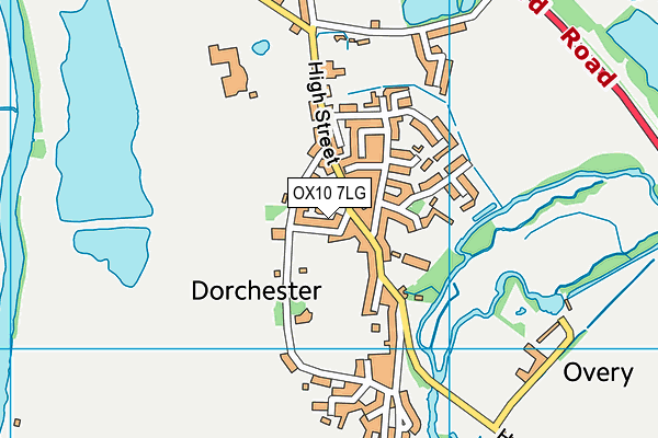 OX10 7LG map - OS VectorMap District (Ordnance Survey) OX10 7LG map - OS VectorMap District (Ordnance Survey)