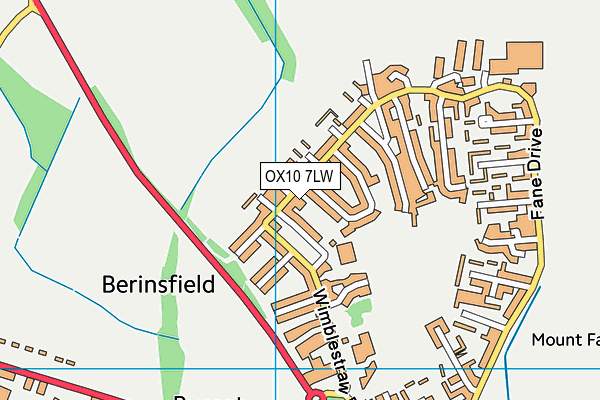 OX10 7LW map - OS VectorMap District (Ordnance Survey) OX10 7LW map - OS VectorMap District (Ordnance Survey)