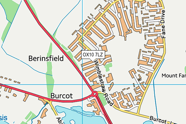 OX10 7LZ map - OS VectorMap District (Ordnance Survey) OX10 7LZ map - OS VectorMap District (Ordnance Survey)