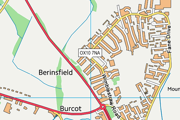 OX10 7NA map - OS VectorMap District (Ordnance Survey)