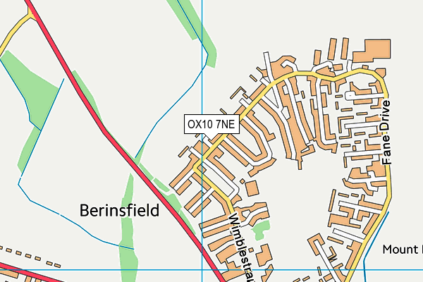 OX10 7NE map - OS VectorMap District (Ordnance Survey) OX10 7NE map - OS VectorMap District (Ordnance Survey)