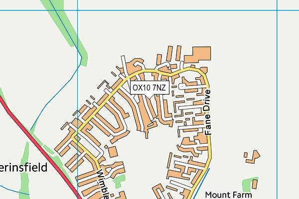 OX10 7NZ map - OS VectorMap District (Ordnance Survey) OX10 7NZ map - OS VectorMap District (Ordnance Survey)