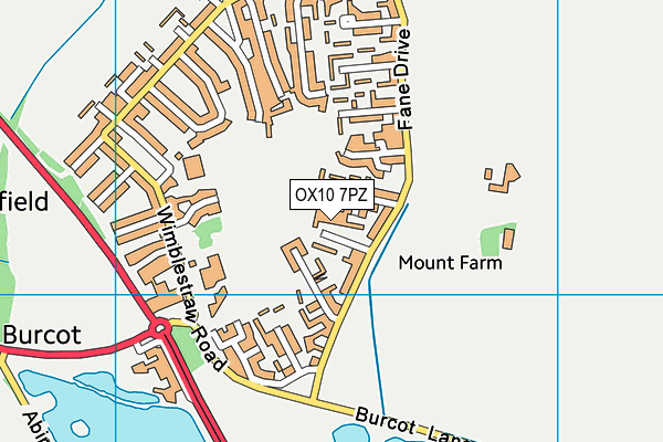 OX10 7PZ map - OS VectorMap District (Ordnance Survey) OX10 7PZ map - OS VectorMap District (Ordnance Survey)