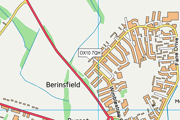 OX10 7QH map - OS VectorMap District (Ordnance Survey) OX10 7QH map - OS VectorMap District (Ordnance Survey)