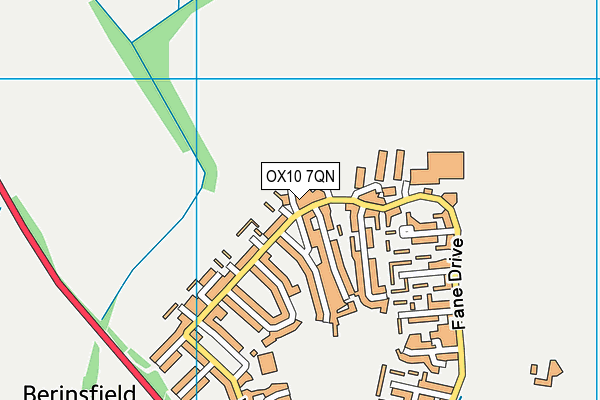 OX10 7QN map - OS VectorMap District (Ordnance Survey) OX10 7QN map - OS VectorMap District (Ordnance Survey)
