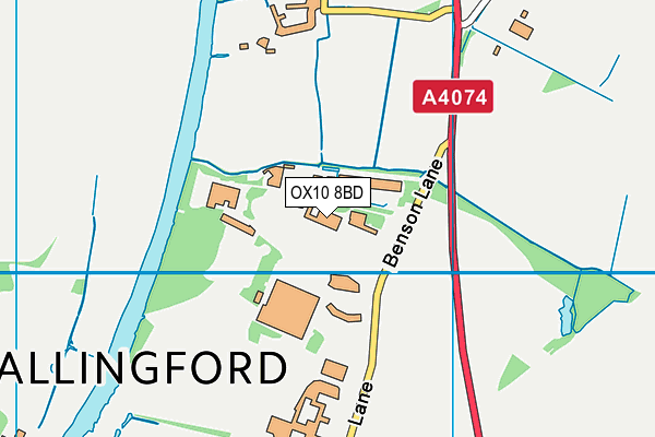 OX10 8BD map - OS VectorMap District (Ordnance Survey) OX10 8BD map - OS VectorMap District (Ordnance Survey)