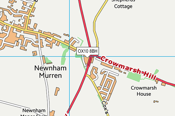 OX10 8BH map - OS VectorMap District (Ordnance Survey) OX10 8BH map - OS VectorMap District (Ordnance Survey)