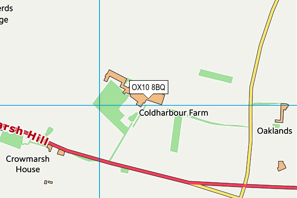 OX10 8BQ map - OS VectorMap District (Ordnance Survey) OX10 8BQ map - OS VectorMap District (Ordnance Survey)