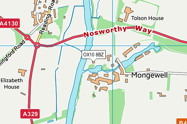 OX10 8BZ map - OS VectorMap District (Ordnance Survey) OX10 8BZ map - OS VectorMap District (Ordnance Survey)
