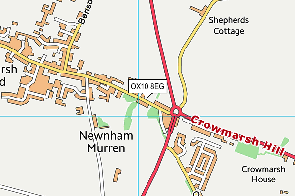 OX10 8EG map - OS VectorMap District (Ordnance Survey) OX10 8EG map - OS VectorMap District (Ordnance Survey)